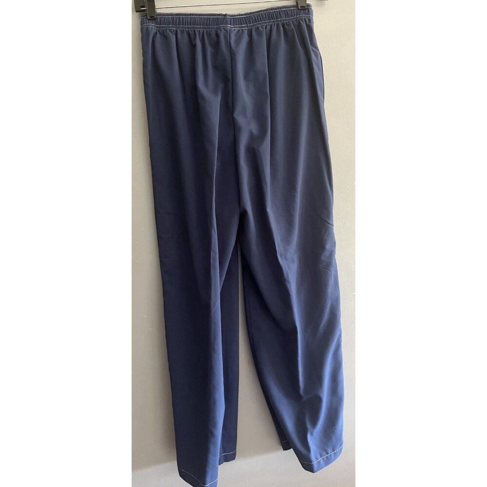 Alfred Dunner Jog Set Track Suit Womens Pants M Lined Jacket L Navy Vintage‎ - Picture 13 of 13